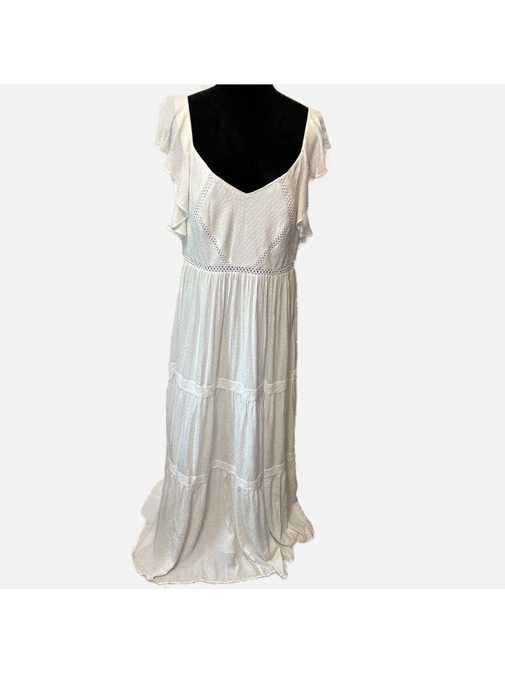 NEW Lily Pulitzer Ivie Maxi Dress Resort White 14 Embroidered Beachy Coastal
